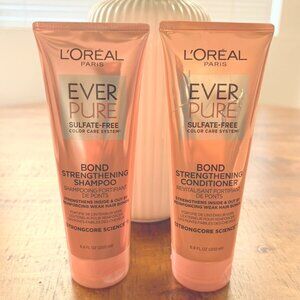 L'oreal Ever Pure Bond Strengthening Shampoo & Conditioner 6.8 Oz each